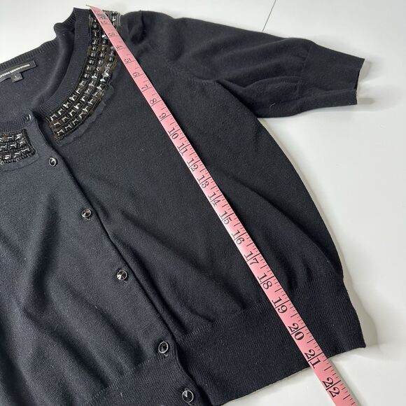 Express Design Studio Cardigan Sweater Sz L Embellished Neck Holiday NYE Event - Picture 8 of 12